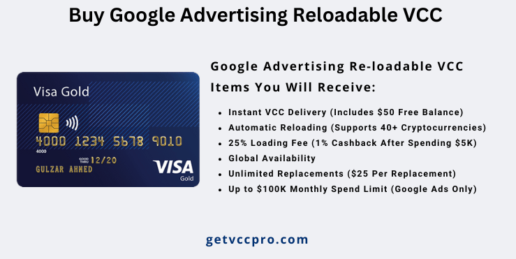 Buy google ads reloadable vcc - Buy Google Advertising Reloadable VCC